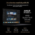 ASUS | ProArt P16 OLED AI Laptop AMD Ryzen AI R9 HX370 64GB RAM 2TB SSD NVIDIA GeForce RTX 4070 8GB H7606WI-ME123W | MASITNH760645