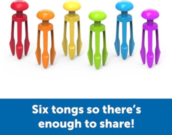 LEARNING RESOURCES UK| Tri-Grip Tongs (Set Of 6) (4+ Years) | LER2964