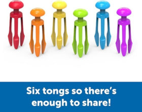LEARNING RESOURCES UK| Tri-Grip Tongs (Set Of 6) (4+ Years) | LER2964