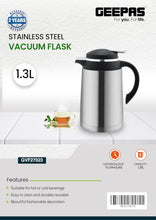 GEEPAS | 1.3 L Stainless Steel Vacuum Flask | GVF27023