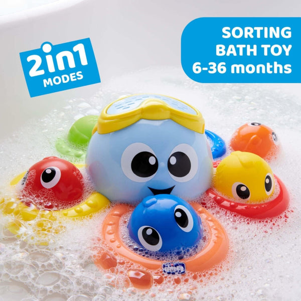 CHICCO | Gioco Bagno Billy il Polpo Bath Toy, Multi-Coloured 6-36M | 10037000000