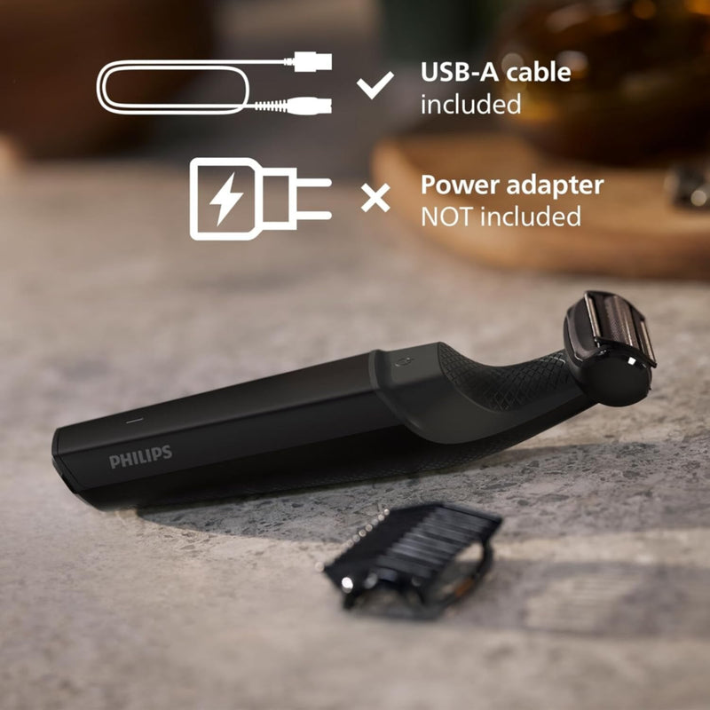 PHILIPS | Bodygroom Series 3000 Showerproof Groin and Body Trimmer Black | BG3017/01