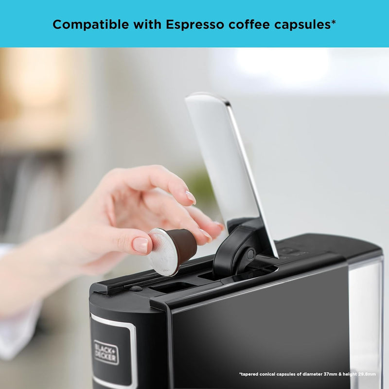 BLACK+DECKER | Capsule Coffee Maker 1140W | CCM100-B5
