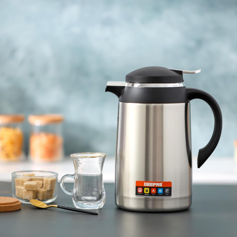 GEEPAS | 1.3 L Stainless Steel Vacuum Flask | GVF27023