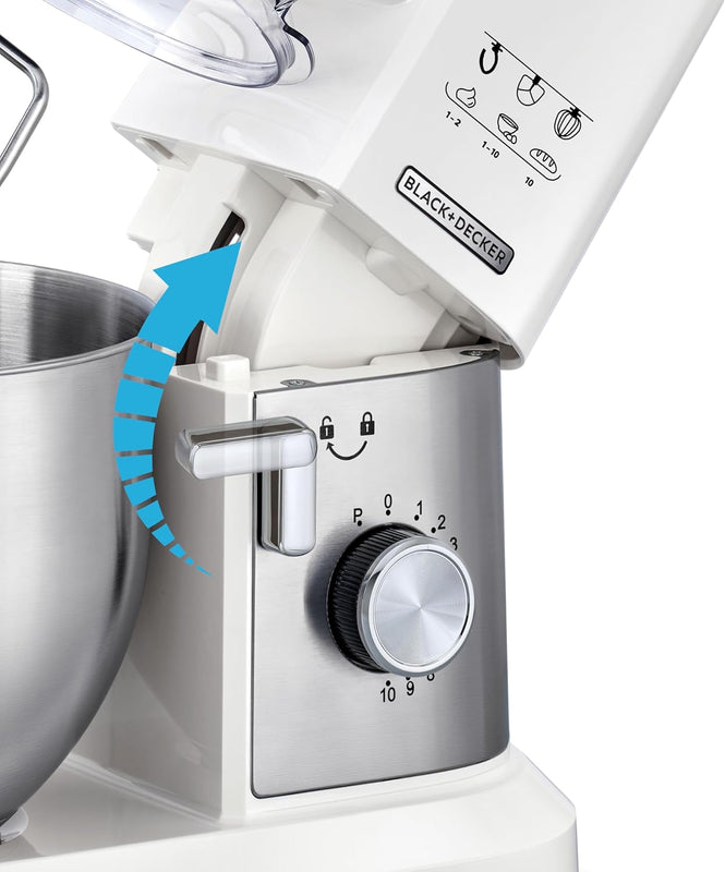 BLACK+DECKER | Multifunction Kitchen Machine Stand Mixer 6L 1000W | MKM100-B5