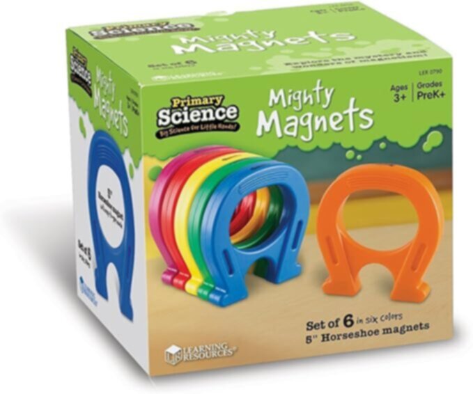 LEARNING RESOURCES UK| Primary Science Mighty Magnets (Set Of 6) (3+ Years) | LER0790
