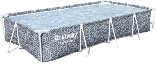 BESTWAY | Steel Pro Rectangle Pool Set 12x6.7x26-3.66mx2.01mx66cm | BES115TOY01845