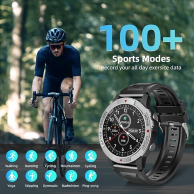 AWEI | Smart Watch - Water Resistant, Calling Smart Watch Black | H15