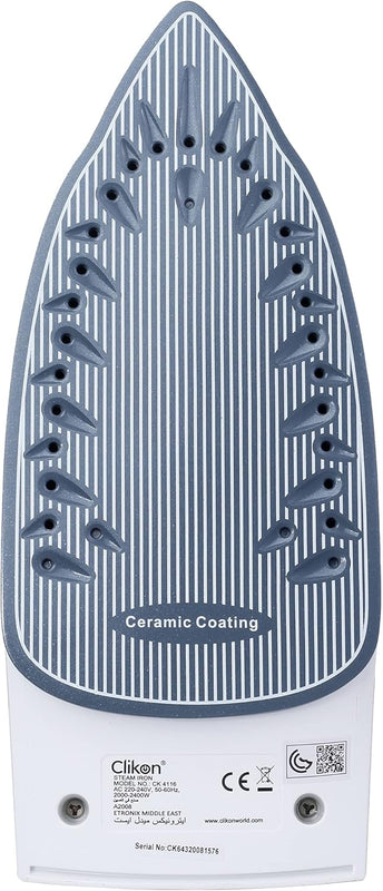 CLIKON | Steam Iron White 2400W | CK4116