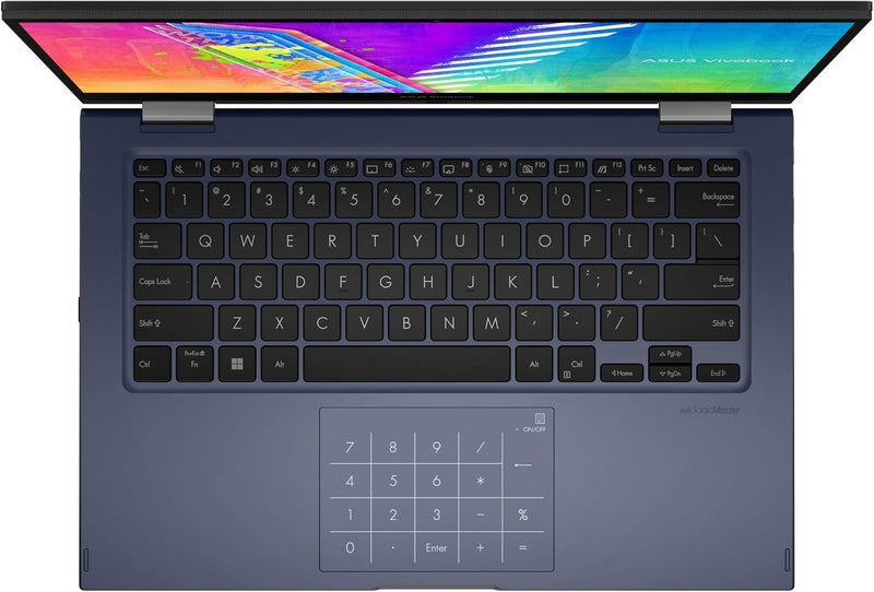ASUS | Vivobook GO Flip Laptop 14inch Intel Celeron N4050 GB RAM 128G eMMC AR EN Keyboard TP1400KA-EC075WS | MASITNTP14098