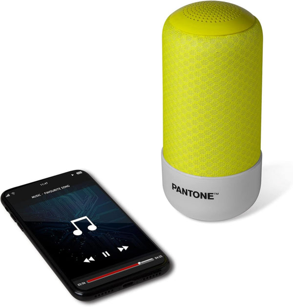 PANTONE | Cassa Bluetooth Speaker 8 Hour Battery 3.5mm Jack 5W Yellow | PT-BS001Y