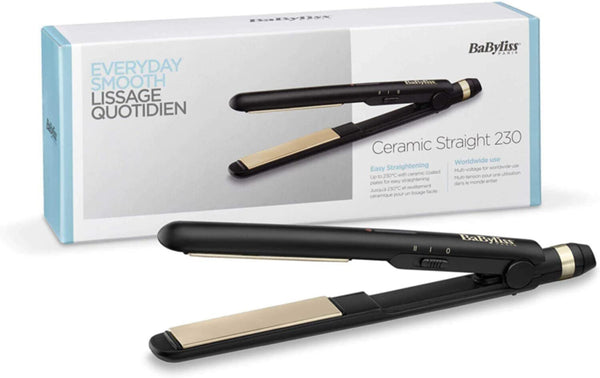 BABYLISS | Travel Hair Straightener Ceramic Straight 230 | ST 089 SDE