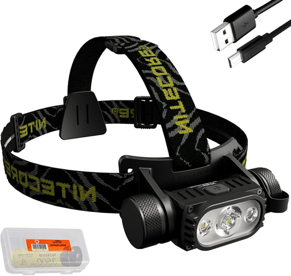 NITECORE | 1750 Lumen USB-C Rechargeable Headlamp with Battery | HC65 V2