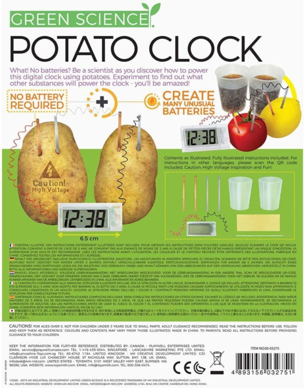 4M | Green Science Potato Clock | 48603275