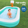 BESTWAY | Family Pool Dunk N Splash With Basketball Hoops 251x168x102cm | BES115TOY01843