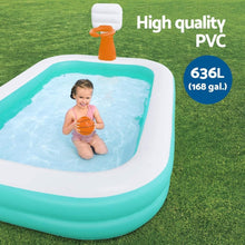 BESTWAY | Family Pool Dunk N Splash With Basketball Hoops 251x168x102cm | BES115TOY01843