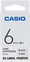 CASIO | Option Label It Tape Clear 6x8mm | XR-6X1-W-DJ1