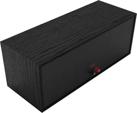 KLIPSCH | Center Channel Speaker Black Textured Wood Grain Vinyl Single | R-50C