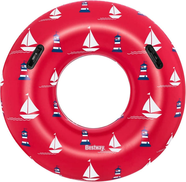 BESTWAY | Float N Fashion Nautical Swim Tube Assorted 47" / 1.19m | BES115TOY01567