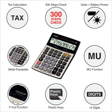 CASIO | Plus 300 Steps Check & Correct Premium Desktop Calculator 14 Digits | DJ-240DPLUS-WA-DP