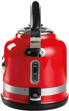 ARIETE | Moderna Cordless Electric Kettle Stainless Steel Body 1.7Ltr Red | 2854