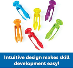 LEARNING RESOURCES UK| Tri-Grip Tongs (Set Of 6) (4+ Years) | LER2964