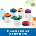 LEARNING RESOURCES UK| Jumbo Bug Jars (Box Of 6) | LER2781