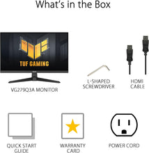 ASUS | TUF Gaming Monitor 27inch Full HD 1920x1080 Variable Overdrive 99% sRGB VG279Q3A | MASITMVG27985