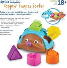 LEARNING RESOURCES UK| Spike The Fine Motor Hedgehog Poppinâ€™ Shapes Sorter | LER9118