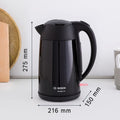 BOSCH | DesignLine 1.7Ltr Kettle Stainless Steel Black | TWK3P423GB