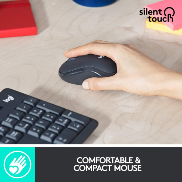 LOGITECH | Silent Wireless Keyboard Mouse Combo | MK295