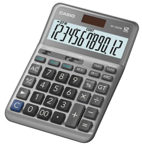 CASIO | The Standard for Business Desk Calculator 12 Digits | DF-120FM-W-DP