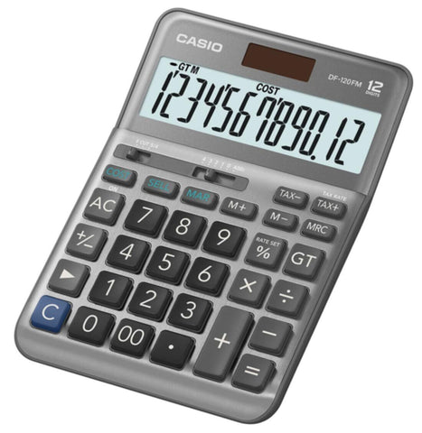 CASIO | The Standard for Business Desk Calculator 12 Digits | DF-120FM-W-DP