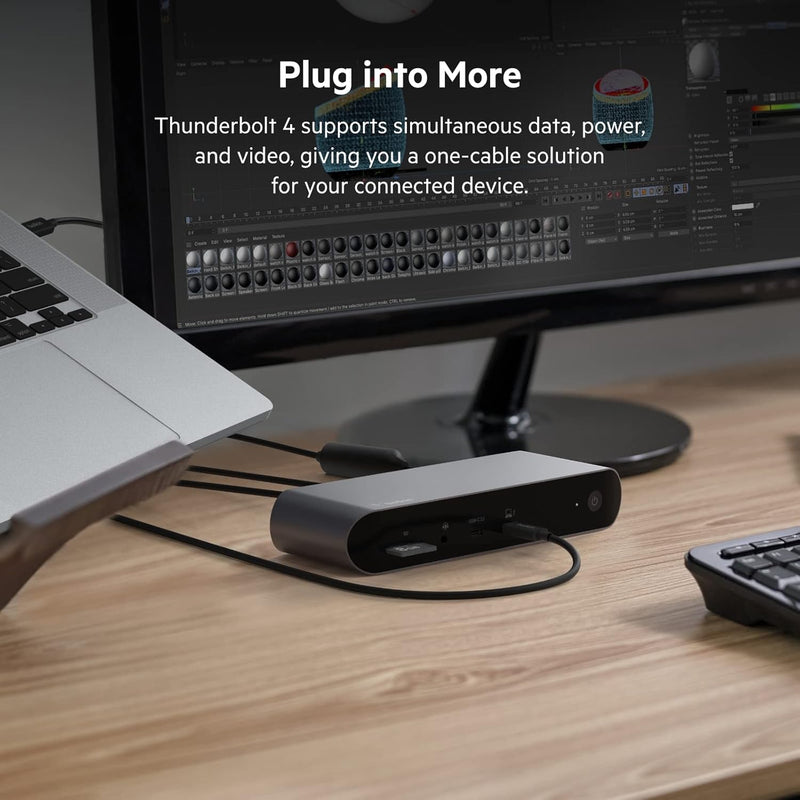 BELKIN | Active Thunderbolt 4 Cable USB Type C Connection with 100W Power Black  | TE0221622