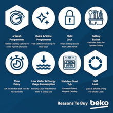 BEKO | Free Standing Dishwasher 15 Place Settings Dark Grey | BDEN38533GC