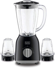 BLACK+DECKER | Blender With 2 Grinder Mills 1.5L 400W | BX365-B5