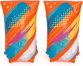 BESTWAY | Swim Safe ABC Colorify ToughLite Kids Inflatable Armband Floaties 12x6 30cmx15cm | BES115TOY01819