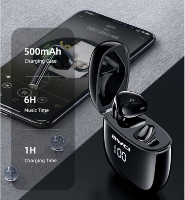 AWEI | TWS Earbuds Blue Tooth Black | T28P
