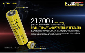 NITECORE | Future Oriented 21700 Intelligent Tactical Flashlight 4400 Lumens | I400r