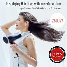 PANASONIC | Ionity Hair Dryer 2500W Black For Fast Drying And Smooth Finish | EH NE 84