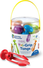 LEARNING RESOURCES UK| Tri-Grip Tongs (Set Of 6) (4+ Years) | LER2964