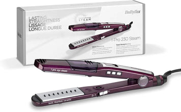 BABYLISS | I-Pro 230 Steam Hair Straightener with Shine Technology for Ultimate Straightening | ST 395 SDE