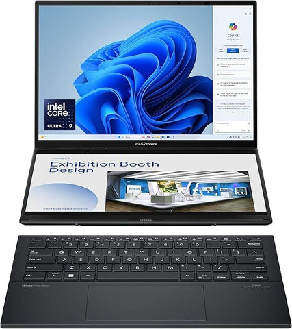 ASUS | Zenbook Duo OLED Ultrabook 2 in 1 Laptop 14inch 120Hz OLED Intel Arc Graphics Intel Core Ultra 9 Processor 32GB RAM 2TB SSD UX8406MA-OLEDI9IG | MASITNUX84052