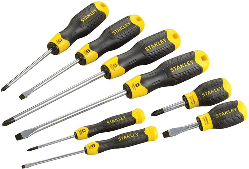 STANLEY | Screwdriver Magnetic Tip Cushion Grip 8Pcs Set | 0-65-011