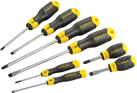 STANLEY | Screwdriver Magnetic Tip Cushion Grip 8Pcs Set | 0-65-011
