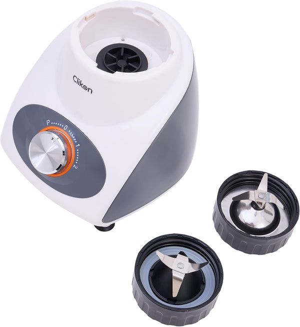 CLIKON | 3 In 1 Blender With Unbreakable Jar Chopper Set 1.5L 500W | CK2682