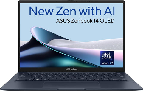 ASUS | Zenbook 14 OLED Ultra Portable Laptop 14inch AI Boost Intel Ultra I7 16GB 1TB SSD UX3405MA-OLEDU7B | MASITNUX34052