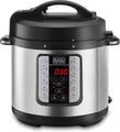 BLACK + DECKER | Smart Steam Pot Electric Pressure Cooker 7 In 1 with 12-Programs 6LTR 1000W Black/Silver |PCP1000-B5
