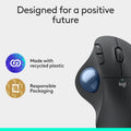 LOGITECH | Ergo M575 Wireless Trackball Mouse Black Medium