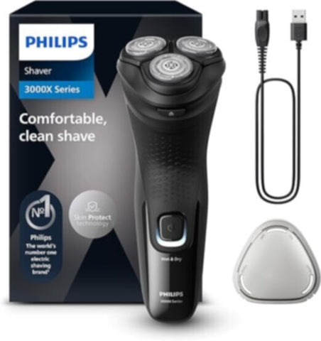 PHILIPS | Wet & Dry Electric Shaver 3000X Series Black | X3021/00